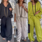 2-teiliges Baumwoll-Leinen-Set für Damen💓
