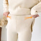 🌟Lässiges zweiteiliges Strickset mit V-Ausschnitt und Schlitz🌟🌟Kostenloser Versand