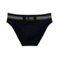 Sexy Herren-Slip mit buntem Streifen und Buchstaben, nahtlos, niedriger Taille