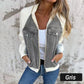 Kreative Denim-Spleißjacke für Frauen