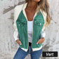 Kreative Denim-Spleißjacke für Frauen