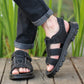 Atmungsaktive Sommer-Ledersandalen für Herren