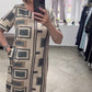 💥49% RABATT🌷Lässiges bedrucktes Kleid mit Rundhalsausschnitt und kurzen Ärmeln für Frauen