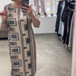 💥49% RABATT🌷Lässiges bedrucktes Kleid mit Rundhalsausschnitt und kurzen Ärmeln für Frauen