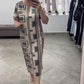 💥49% RABATT🌷Lässiges bedrucktes Kleid mit Rundhalsausschnitt und kurzen Ärmeln für Frauen