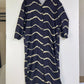 Boho-Kleid mit langen Ärmeln und Streifen