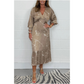 Langärmliges Midikleid mit V-Ausschnitt🥰🥰HEISSER VERKAUF – 50 % RABATT