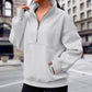 ✨Herbstneuheiten Sonderaktion 59% Rabatt💥  Langarmshirts mit halbem Reißverschluss und Taschen für Damen