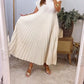 💞Ärmelloses, schlichtes, plissiertes, elegantes Kleid💞erhalten Sie kostenlosen Versand