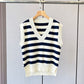 P-Pullover-Pullover oder Pullover-Weste mit V-Ausschnitt