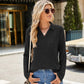 🎁Heißer Verkauf 50 % RABATT⏳Pullover mit V-Ausschnitt und Kragen für Damen