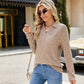 🎁Heißer Verkauf 50 % RABATT⏳Pullover mit V-Ausschnitt und Kragen für Damen