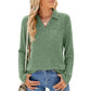 🎁Heißer Verkauf 50 % RABATT⏳Pullover mit V-Ausschnitt und Kragen für Damen
