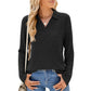 🎁Heißer Verkauf 50 % RABATT⏳Pullover mit V-Ausschnitt und Kragen für Damen