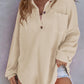 💥Frühherbst-Specials 50% Rabatte🥰Lockeres einfarbiges Waffelstrickhemd für Damen