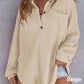 💥Frühherbst-Specials 50% Rabatte🥰Lockeres einfarbiges Waffelstrickhemd für Damen