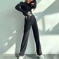 🔥Kostenloser Versand🔥2-teiliges Set mit tailliertem Crop-Top und Hose