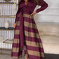 🥳Heiße Neuankömmlinge✨Elegantes Kleid mit Schnürung und bedrucktem Patchwork