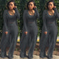 Gestricktes Stretch-Tanktop, Leggings mit hoher Taille und lange Strickjacke für Frauen, 3-teiliges Set