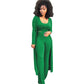 Gestricktes Stretch-Tanktop, Leggings mit hoher Taille und lange Strickjacke für Frauen, 3-teiliges Set