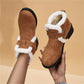 Winterliche, warme, klobige Damenstiefeletten