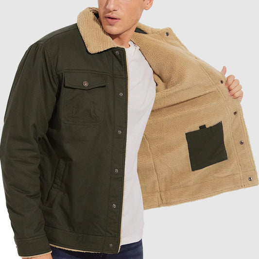 🎁Weihnachten Verkauf 49% OFF⏳Herren Retro Western Winter Fleece Jacke
