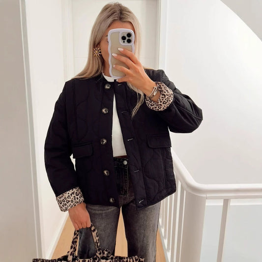 ❄️Winterschlussverkauf 51% Rabatt🔥Damenmode Warm Button Down Cropped Jacke