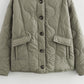 ❄️Winterschlussverkauf 51% Rabatt🔥Damenmode Warm Button Down Cropped Jacke