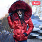 ❄️☃️Winter Special Offer-🔥🔥Damen lässige warme große Pelzkragen Kapuzenjacke