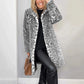💖Mittellange Jacke mit Leopardenmuster für Damen