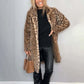 💖Mittellange Jacke mit Leopardenmuster für Damen
