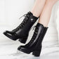 Damen Schnürstiefel Mode