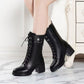 Damen Schnürstiefel Mode