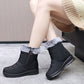 Wasserdichte Schneestiefel mit Kunstfell-Reißverschluss für Damen