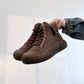 Vintage High-Top Stiefeletten aus Kunstrindsleder