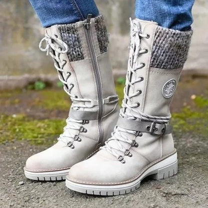 ❄️Winterschlussverkauf 60% RABATT🎁Wasserdichte Knie-Schneestiefel für Damen