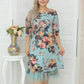 💃✨Elegantes, lockeres Kleid mit Rosen-Print für Damen