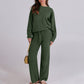 💕Ultraweiches Loungewear-Set für Damen🌿Oberteil mit Rundhalsausschnitt und passende Hose💖