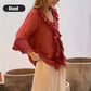 💞Heißer Verkauf 50% Rabatt🔥Bluse mit Rüschenkragen und Glockenärmeln für Damen