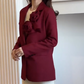 🌹 Elegante, langärmlige Bürojacken für Damen in Rosa