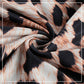 🐆Frauen’s Plissiertes Quadrat-Ausschnitt Leopardenschlankes Kleid