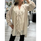 🎀Elegante Bluse mit Rüschen und V-Ausschnitt für Damen