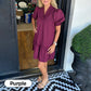 ✨Frühjahr 49% OFF🍓V-Ausschnitt Midikleid mit Rüschensaum