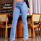 Hoch taillierte, dehnbare 💯💯 Flared Jeans