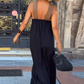 Damen ärmelloses Maxikleid mit Neckholder