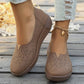 Flache orthopädische Slipper mit Blumenmuster für Damen