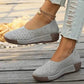 Flache orthopädische Slipper mit Blumenmuster für Damen