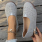 Flache orthopädische Slipper mit Blumenmuster für Damen