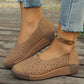 Flache orthopädische Slipper mit Blumenmuster für Damen