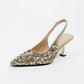 👡💎Slingback-Pumps mit spitzer, geschlossener Spitze für Damen✨
